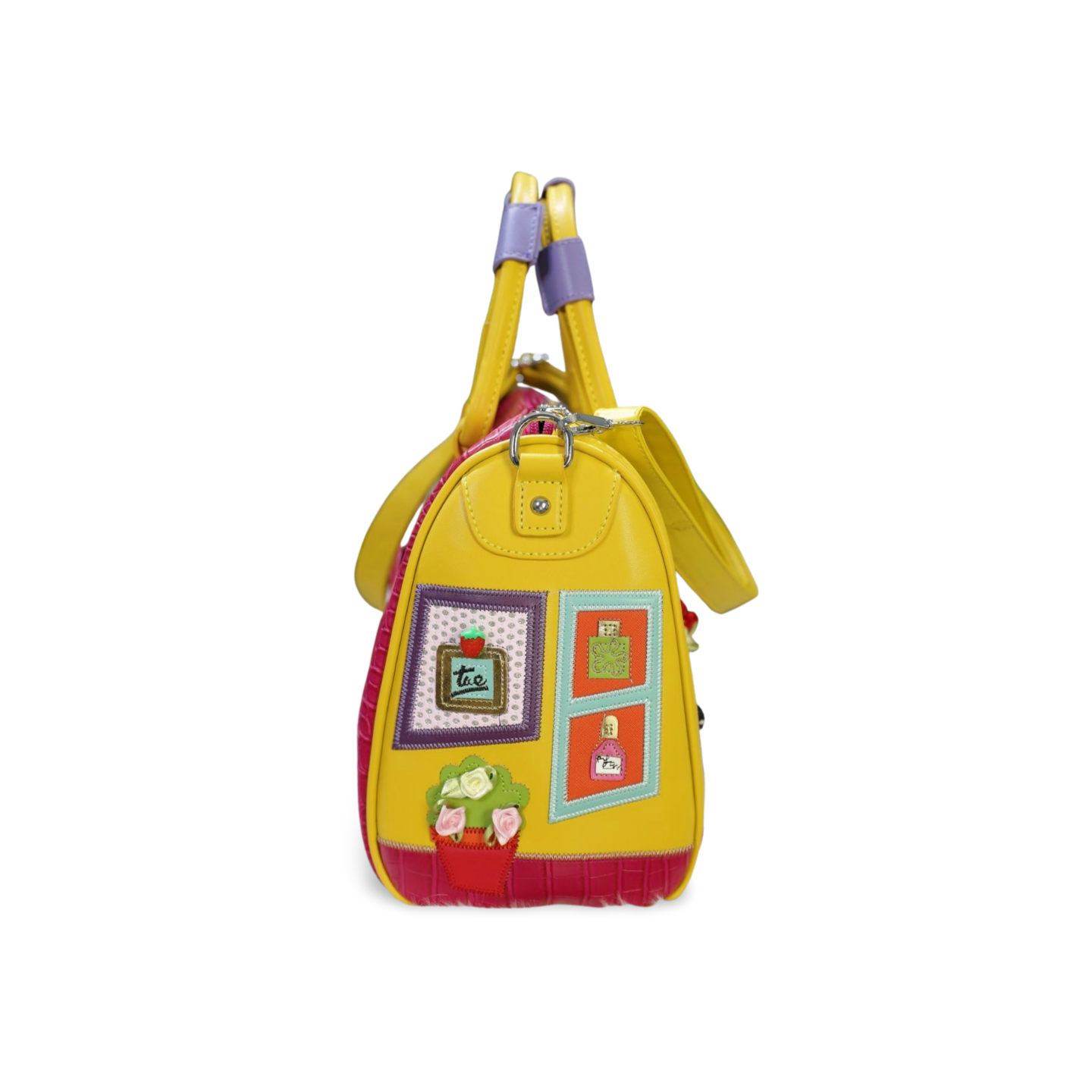 Yellow France Inspired Embroidered Doctor’s Bag