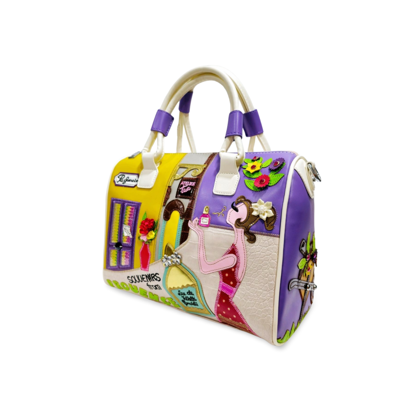 White France Inspired Embroidered Doctor’s Bag