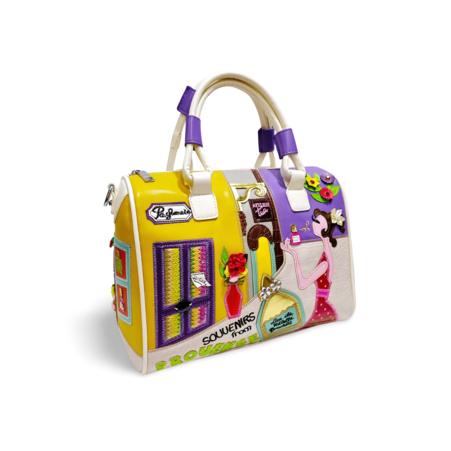 White France Inspired Embroidered Doctor’s Bag